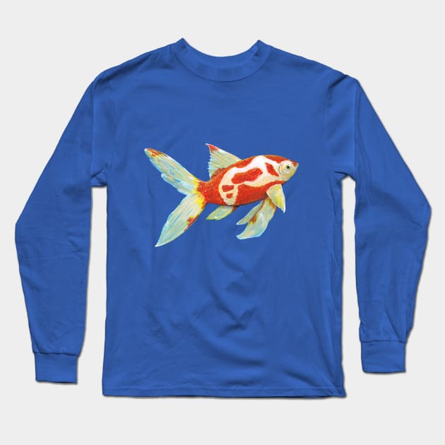 Comet tail goldfish Long Sleeve T-Shirt by Bwiselizzy